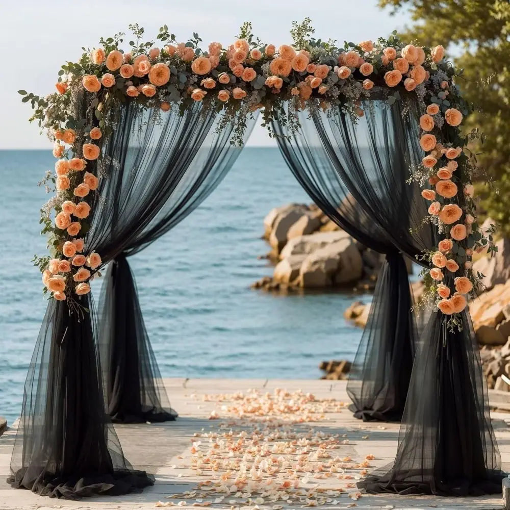 Wedding Tulle Arch Draping Fabric Backdrop 6/8/10M Tulle Backdrop Fabric HIP