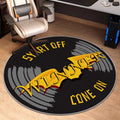 Round Polyester Printed Floor Mat Rug – Modern Home Décor Round Area Rug HIP 3 40X40CM