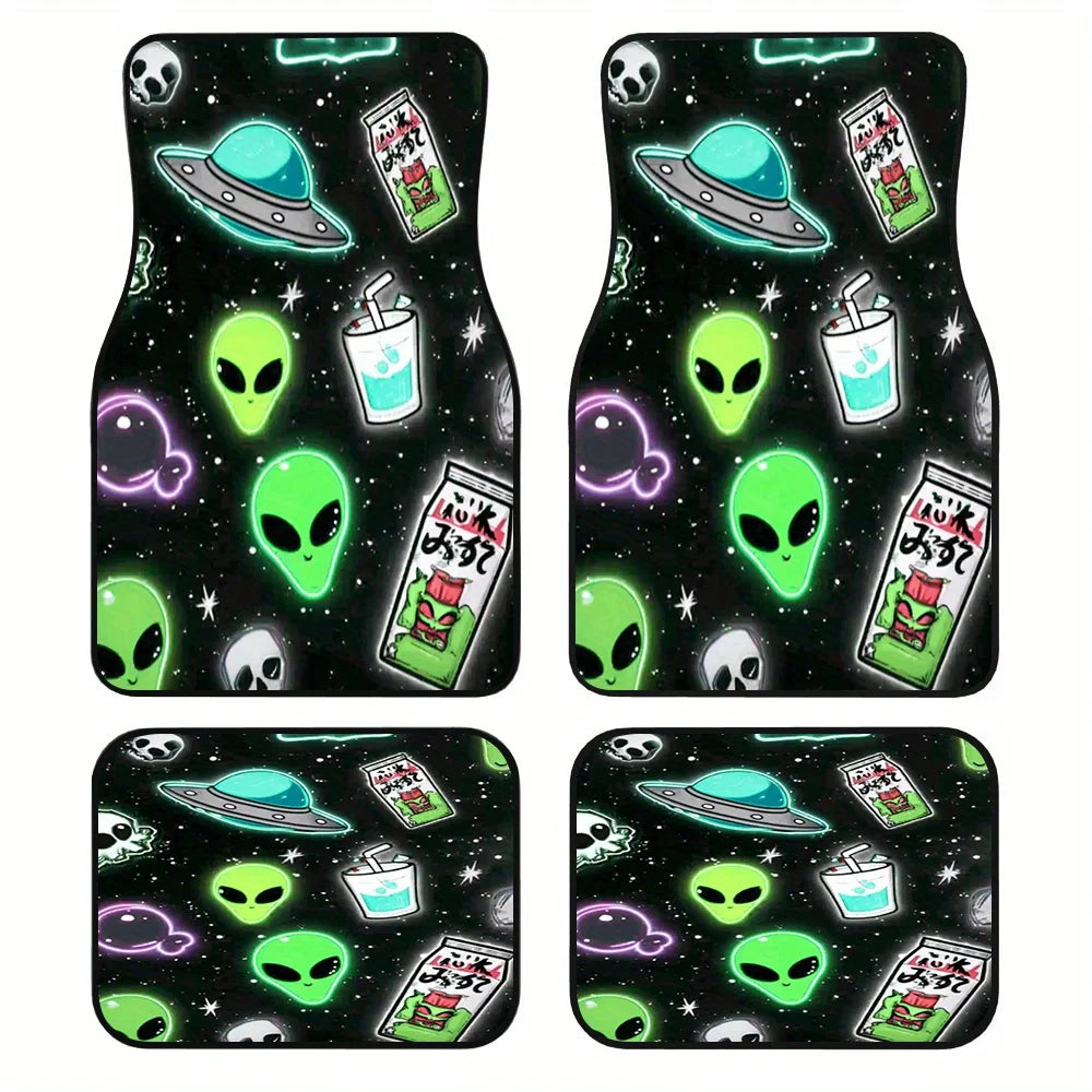 Alien Galaxy Car Floor Mats Set of 4 – SUV & Hatchback Car Floor Mats HIP 1