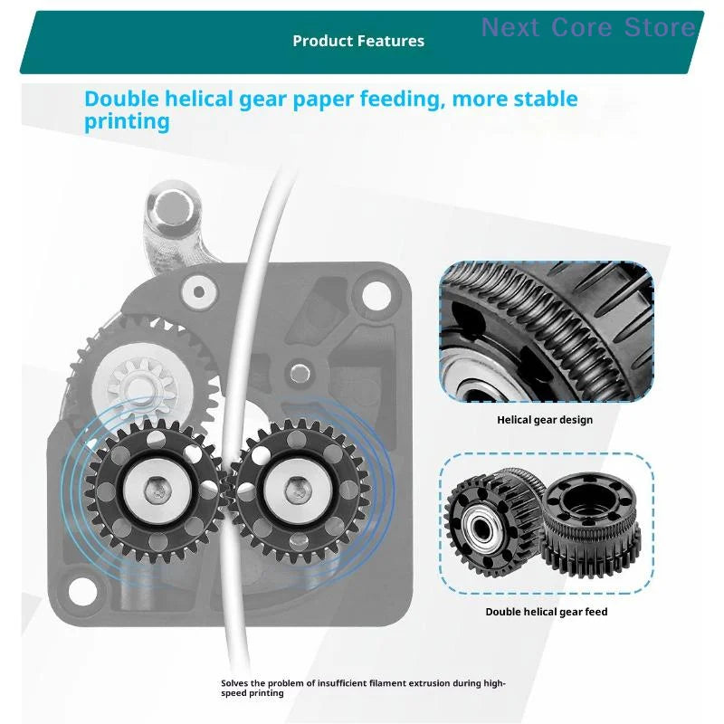 K2 Plus Steel Extruder Gear Kit – Nano-Coated Carbonized Extruder Gear Kit HIP