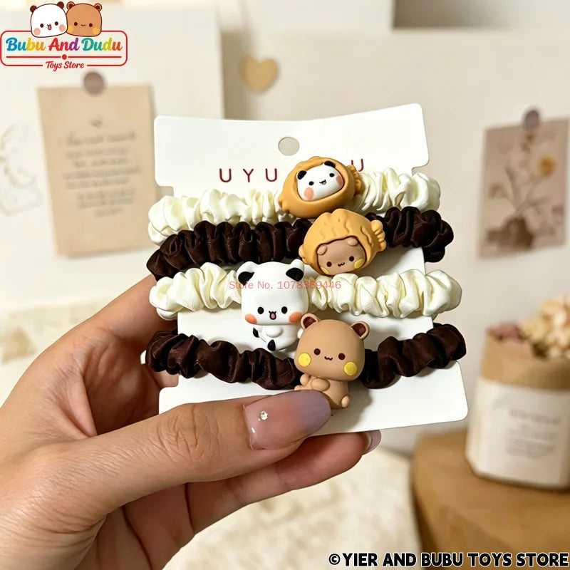 Panda Bubu & Yier Cartoon Hair Tie Bracelet – Couple Gift Cartoon Hair Tie HIP