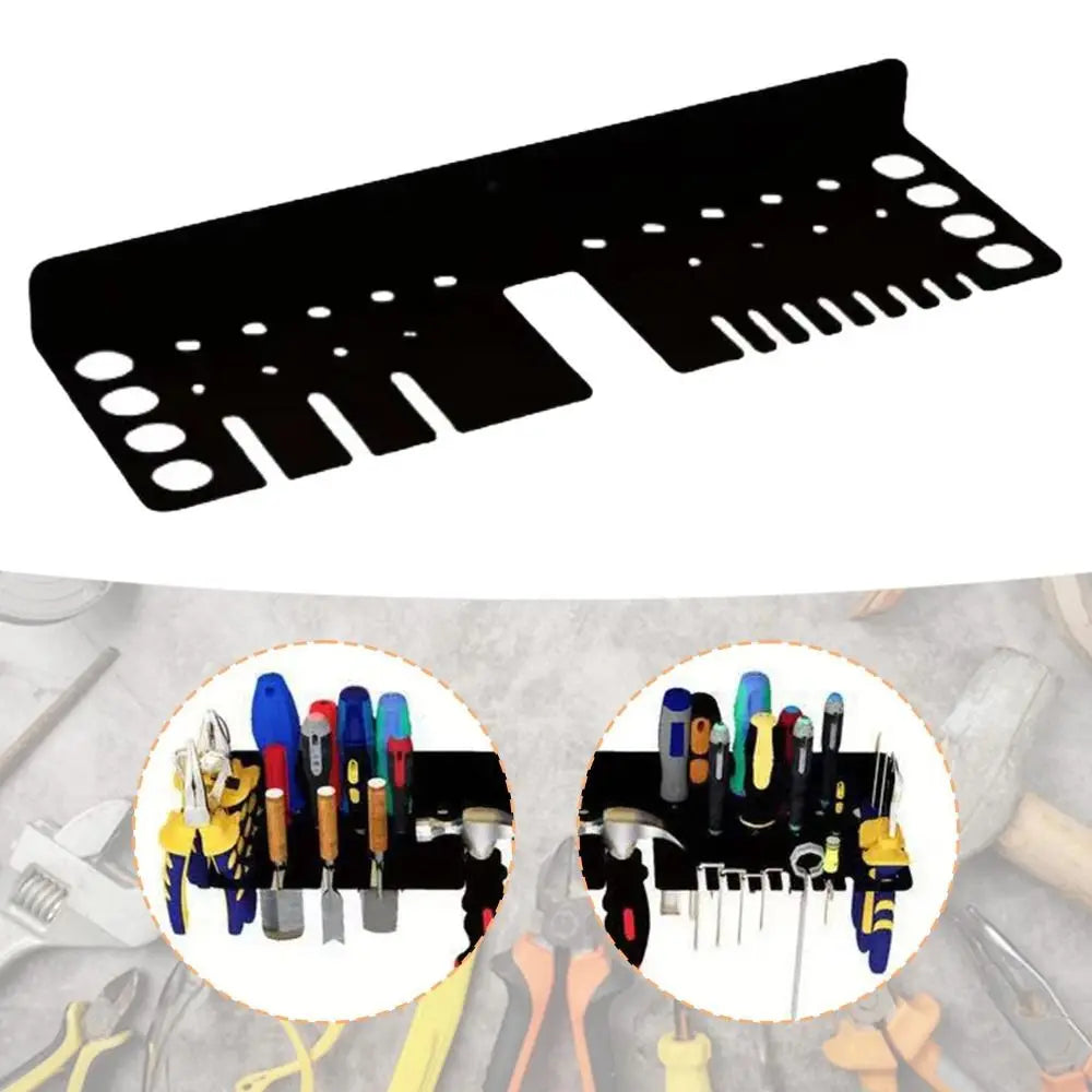 Wall Mounted Steel Tool Rack – Screwdriver & Pliers Organizer Wall Tool Organizer HIP
