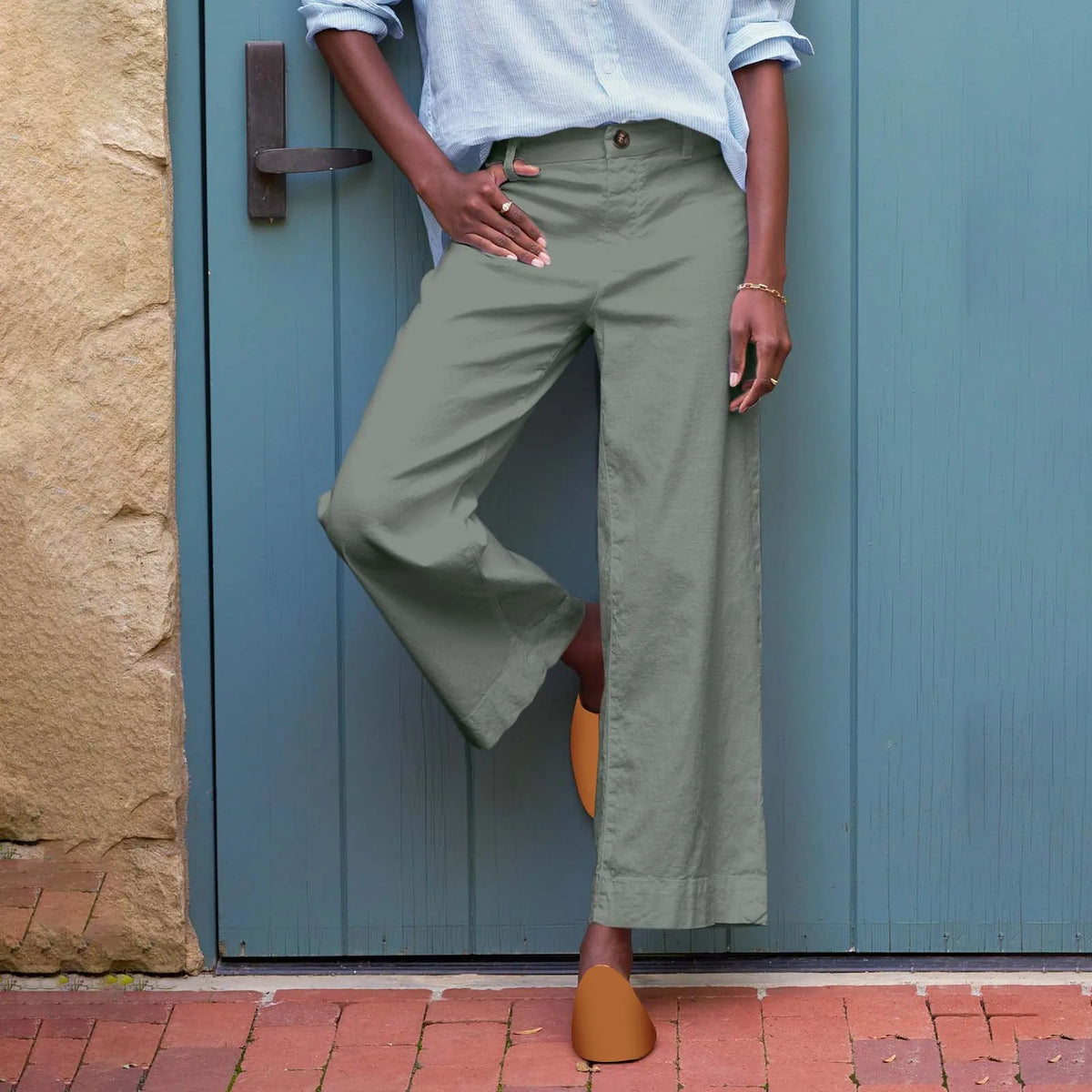 Women's Wide Leg Work Pants – High Waist Business Casual Wide Leg Trousers HIP