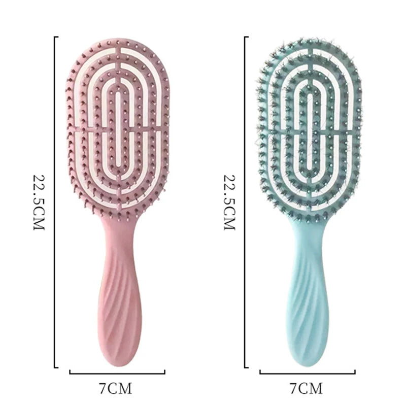 Detangling Curls Hairbrush Tangled Boar Bristle Hair Comb Define Hollow Out Hair Brush Dual Purpose Comb Hair Styling Tools HIP
