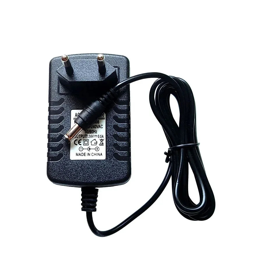26V 0.5A Replacement Charger for iLife H50 Vacuum – 2m Cord Vacuum Charger Adapter HIP
