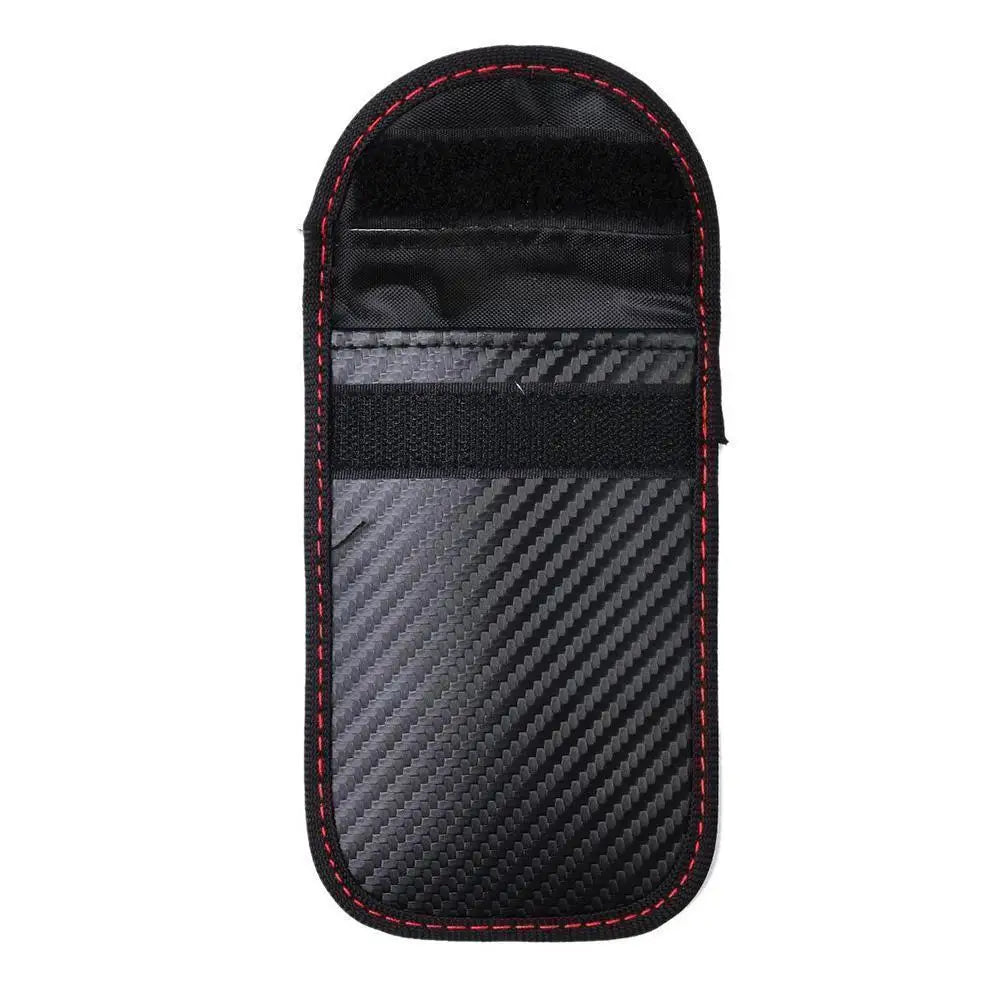 Signal Blocking Faraday Case For Car Key Cell Phone Car Keys Remote Control Shielding Bag Anti-Radiation Signal Shielding Pouch HIP
