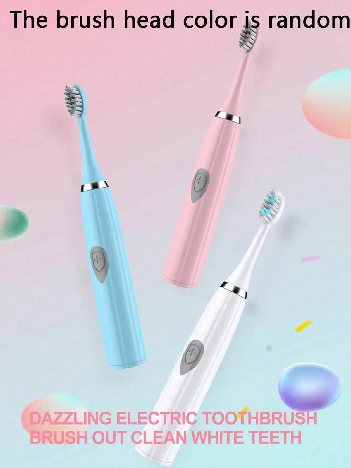 Electric Toothbrush Couples Set – 3 Heads, Home & Travel Electric Toothbrush Set HIP WHITE 1