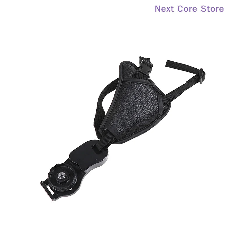 Black PU Leather Camera Hand Grip Wrist Strap – Universal Camera Wrist Strap HIP