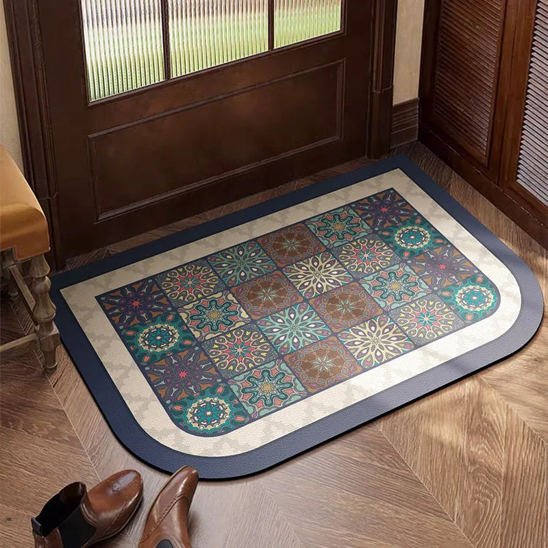 PVC Leather Anti-Slip Waterproof Kitchen & Entrance Floor Mat PVC Floor Mat HIP GU6014-P 1pc 200x300cm