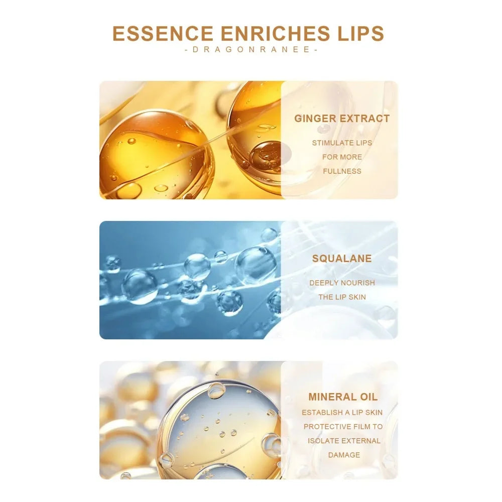 Dragon Ranee Ginger Lip Plumper Oil – Roll-On Gloss & Serum Lip Plumper Oil HIP