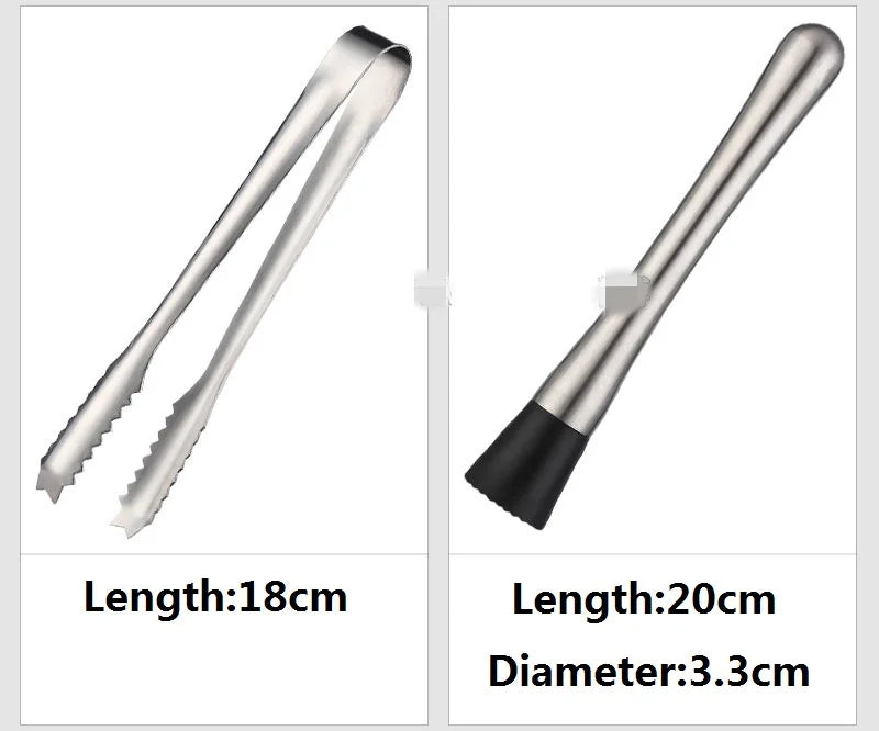 Stainless Steel Cocktail Shaker Bar Set – Boston Cup Shaker Cocktail Shaker Set HIP
