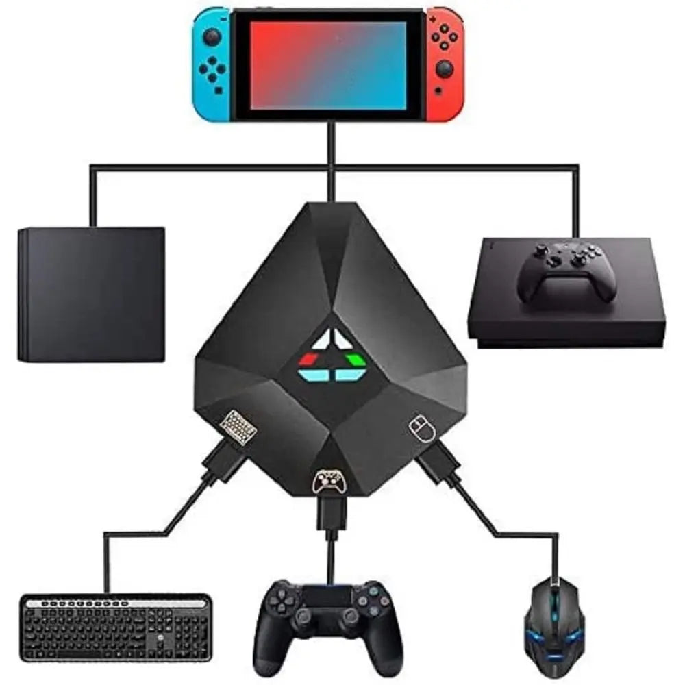 USB Keyboard & Mouse Converter for Switch, PS4, PS3, Xbox Controller Adapter HIP
