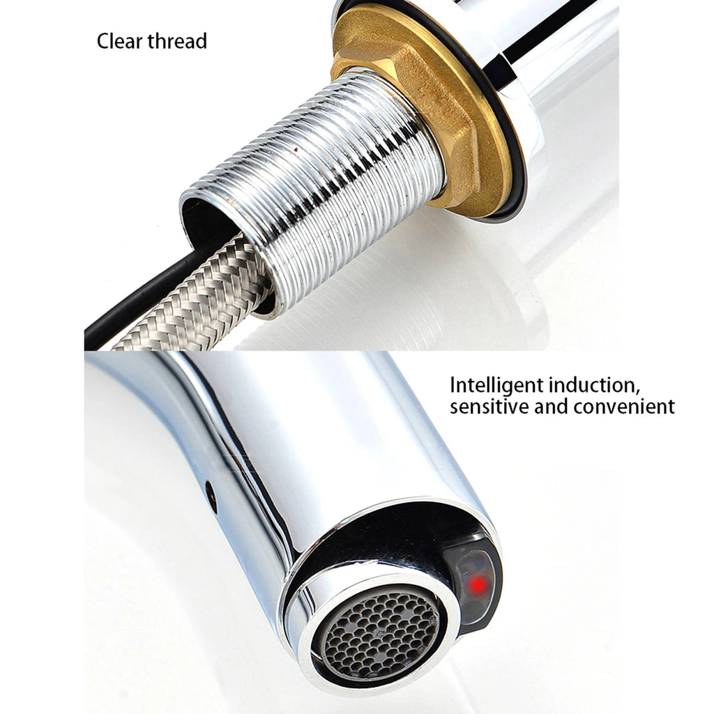 G1/2in Thread Automatic Induction Sensor Water Faucet Infrared Single Cold Tap with Control Box Automatic Faucet Sensor Faucet HIP