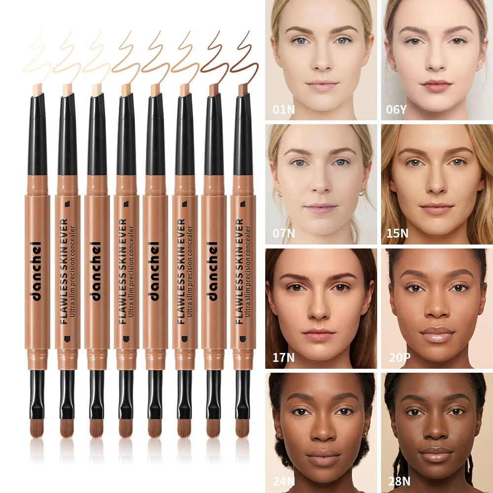 Waterproof Lip Concealer Pen & Eyebrow and Lip Concealer Pen Full Coverage Waterproof Contour Face Acne Scar Concealer Stick HIP