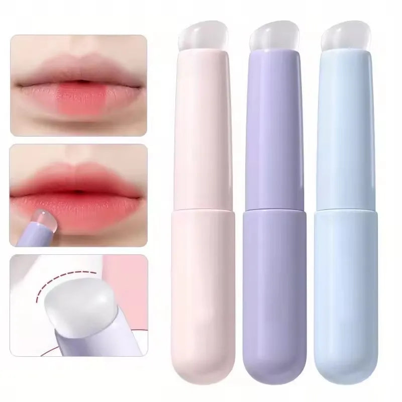 RUZOFO Silicone Lip Brush with Cover – Reusable Applicator Silicone Lip Brush HIP