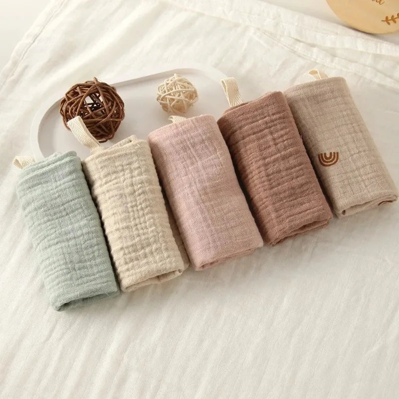 Baby Muslin Washcloths – Soft Cotton Face Towels for Newborns Baby Muslin Washcloths HIP