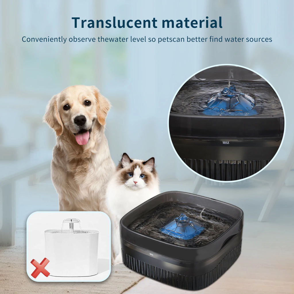 Large-Capacity Pet Water Fountain Large Dog Drinking Bowl with Ultra-Quiet Pump for Multiple Cats or Dogs Pet Drinking Dispenser HIP