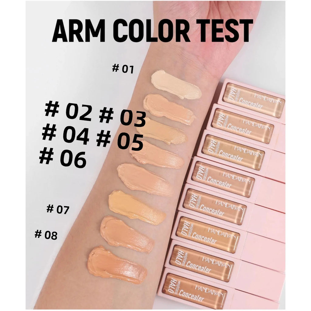 Handaiyan Matte Liquid Concealer – 8 Shades, Full Coverage Liquid Concealer HIP