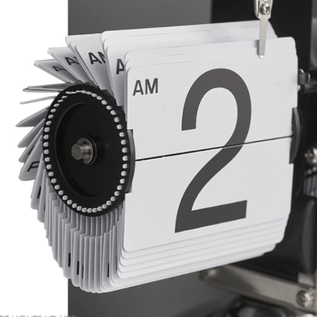 Clock Digital Down Clock Retro Minimalist Single Foot Mechanical Auto Clock Desk Clock for Home Livingroom HIP