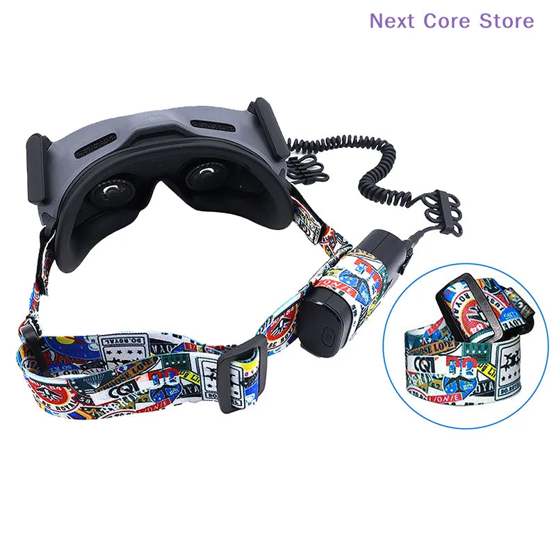 FPV Goggles V2 Cartoon Graffiti Replacement Headband Strap FPV Goggle Accessory HIP