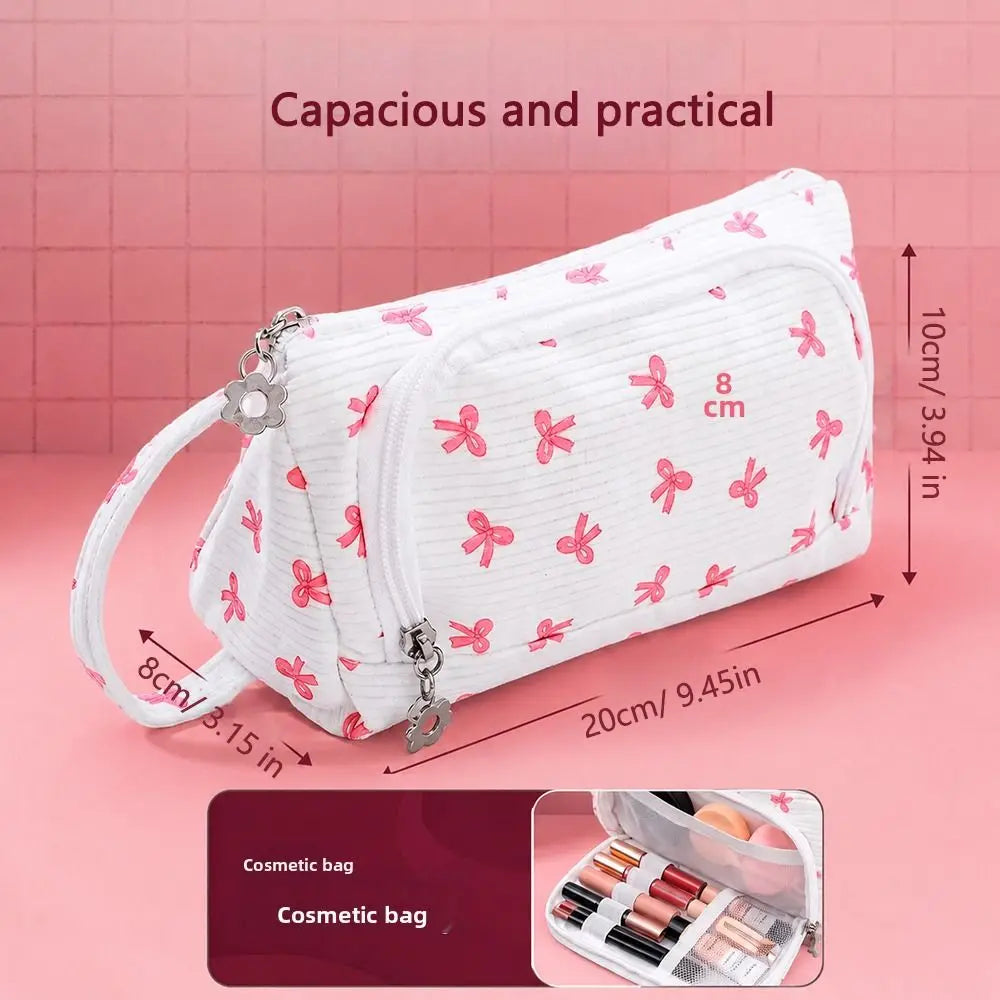 Large Canvas Pencil Case – Big Capacity Student Storage Pouch Canvas Pencil Case HIP