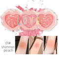 3-Color Blush Palette – Cream Highlighter & Contour Kit Blush & Highlight Palette HIP 01 shimmer peach