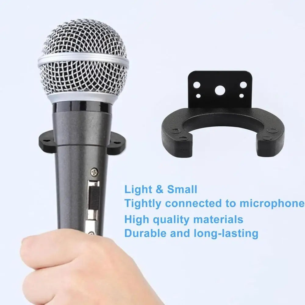Wall Mounted Mic Holder – Universal Anti-Slip Microphone Bracket Microphone Wall Bracket HIP