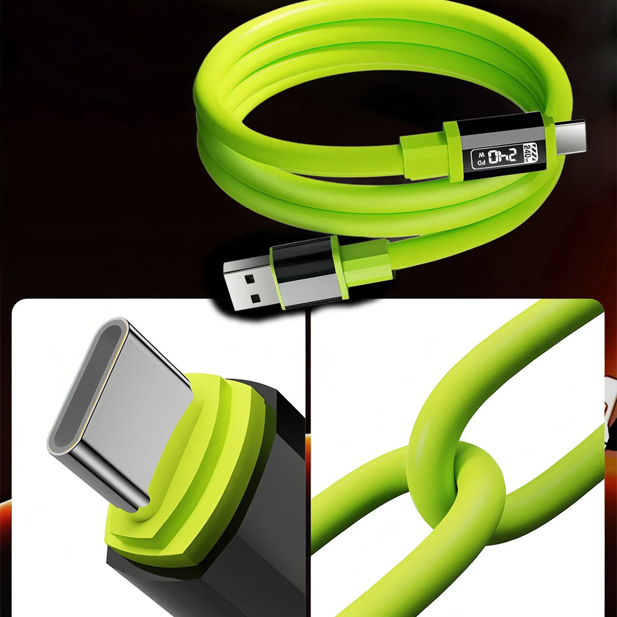 USB-C Fast Charging Cable 3A PD – iPhone & Android USB-C Charging Cable HIP