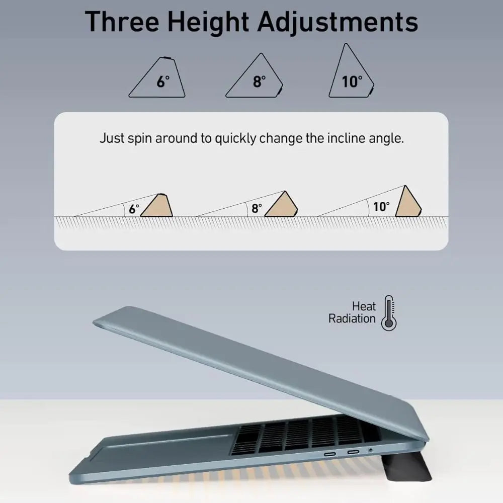 3-in-1 Silicone Laptop Stand & Keyboard Riser with Pen Slot Laptop Stand HIP