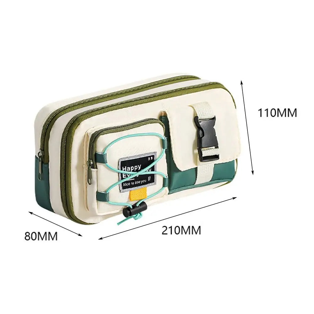 Large Capacity Pencil Case – Stylish Fabric Pen Bag Pencil Case HIP