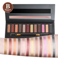 Fit Colors 12-Shade Eyeshadow Palette – Blush & Contour Kit Eyeshadow Palette HIP B Shimmer pearl