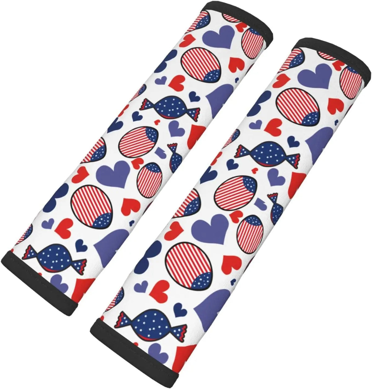 American Flag Neoprene Seat Belt Covers 2-Pack – Universal Fit Seat Belt Cover HIP