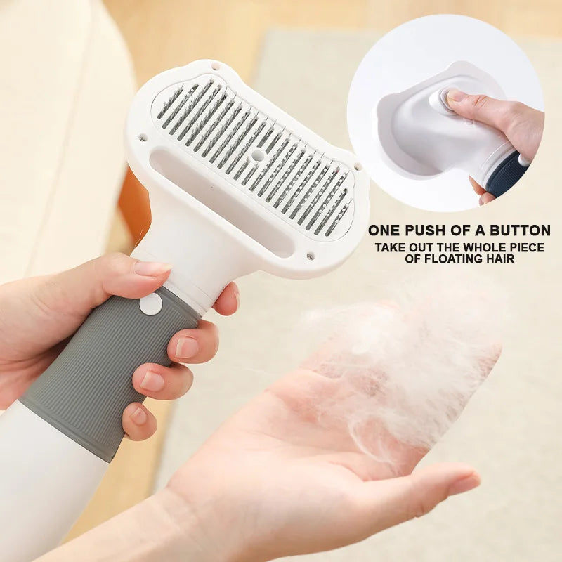 3-in-1 Pet Hair Dryer & Grooming Brush – Quiet Low Noise Pet Hair Dryer HIP