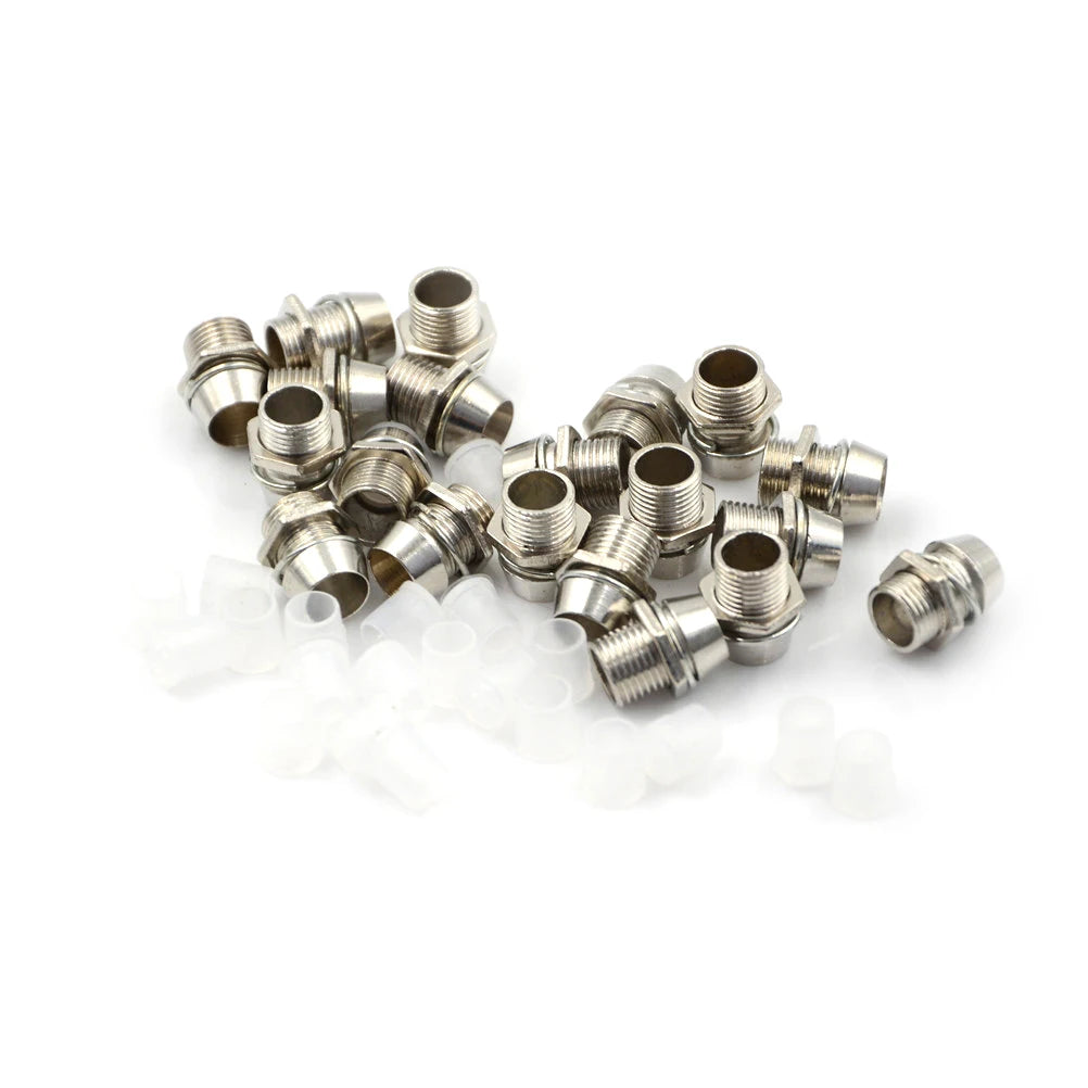 5mm LED Panel Mount Holder – 8mm Thread Chrome Brass 10/20-Pack LED Panel Mount Holder HIP
