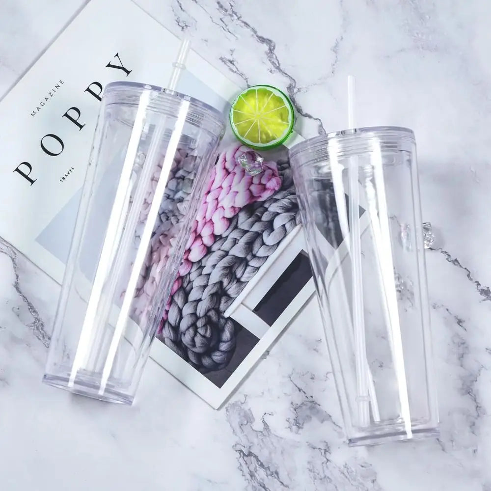 24oz DIY Snow Globe Tumbler – Clear Acrylic Glitter Cup | HIP DIY Glitter Tumbler HIP
