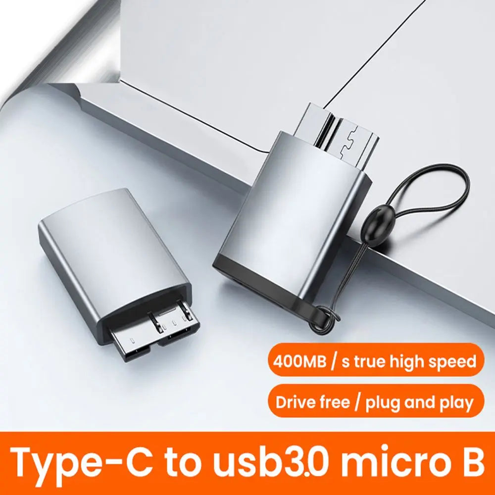 USB-C to USB 3.0 Micro B OTG Adapter | Aluminum Alloy USB-C OTG Adapter HIP