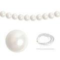 Big Pearl Beads String Hanging Pendant With Needle And Fishing Line DIY Wedding Arch Decoration Artificial Pearl Garland Set HIP 8cm