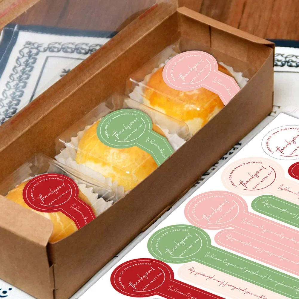 50PCS Handmade Stickers Pudding Baking Labels Candy Bags Cake Boxes DIY Self-adhesive Personalized Gift Stickers HIP