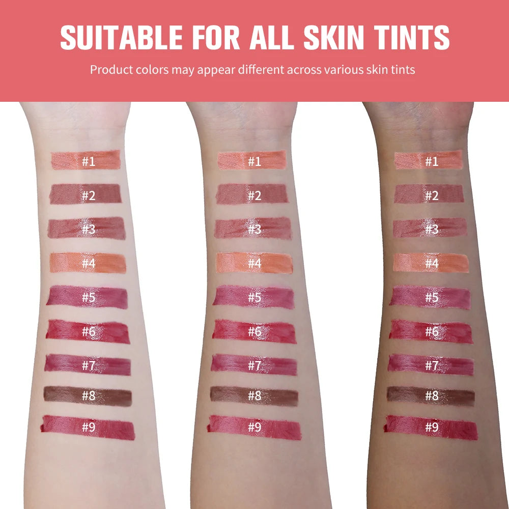 Waterproof Long Lasting JuicePop Lip Tint Box Nourishing Hydrating Lip Oil Gloss Lightweight Vivid Color Non-Sticky Lip Balm HIP