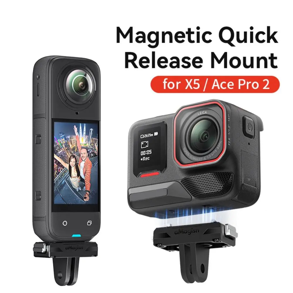 Magnetic Quick Release Mount Adapter for Insta360 X5 & Ace Pro Camera Mount Adapter HIP