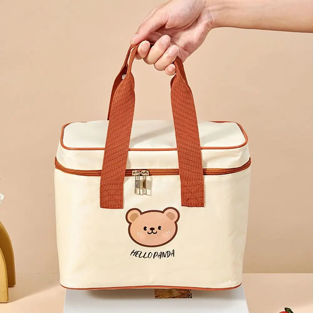 Cute Bear Insulated Lunch Bag – Waterproof Thermal Tote Insulated Lunch Bag HIP