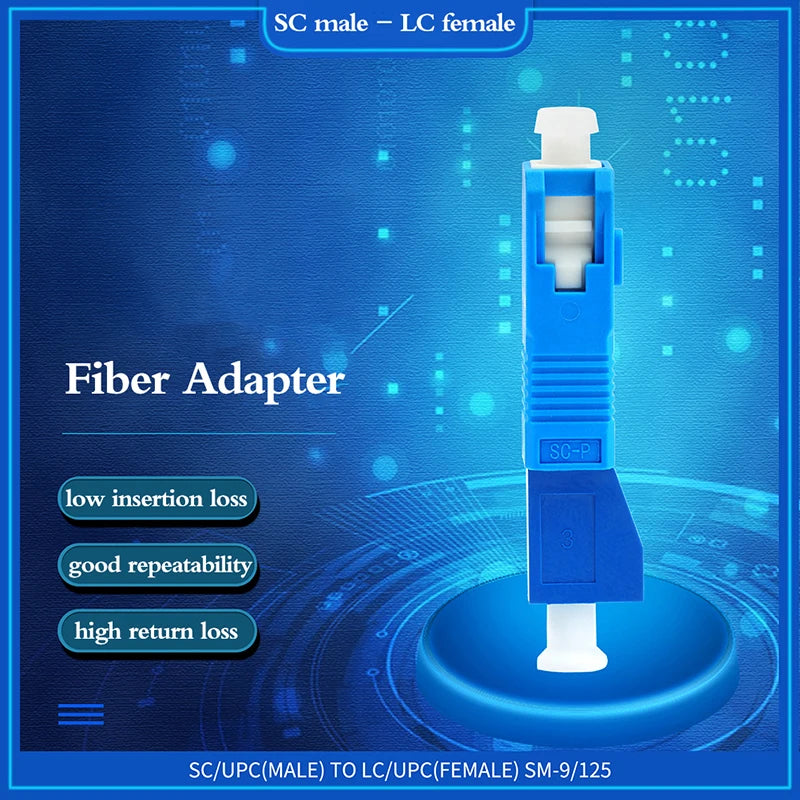 Male to LC Female Fiber Optic Hybrid Adapter Converter Fiber Optic Adapter HIP No plug ONESIZE