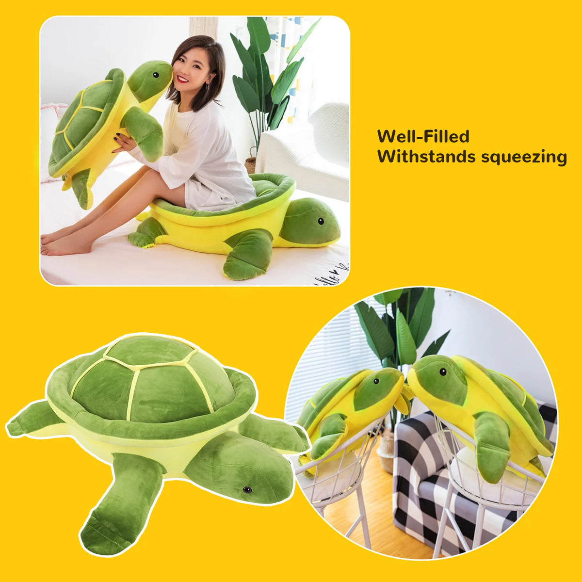 Ocean Turtle Plush Pillow Turtle Plush Adorable Soft Stuffed Sea Turtle for Pillow Birthday Holiday Present Turtle Plush HIP