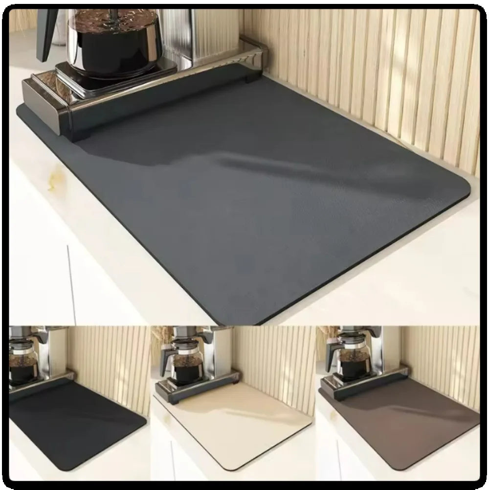 Super Absorbent Dish Drying Mat – Non-Slip Diatomite Pad Dish Drying Mat HIP