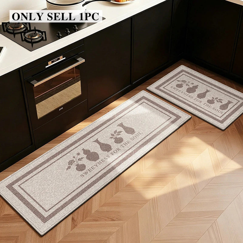 Long Kitchen Floor Mat – Stain & Wear-Resistant Modern Rug Kitchen Floor Mat HIP GU6075-QD 1pc 50x80cm
