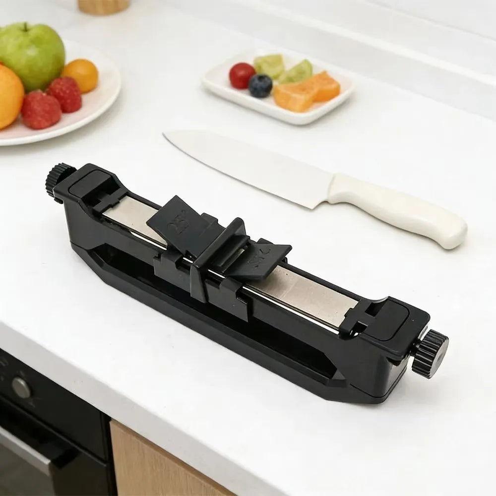 Knife Sharpener with Angle Guides – 800/1000 Grit, 3 Angles Knife Sharpener HIP