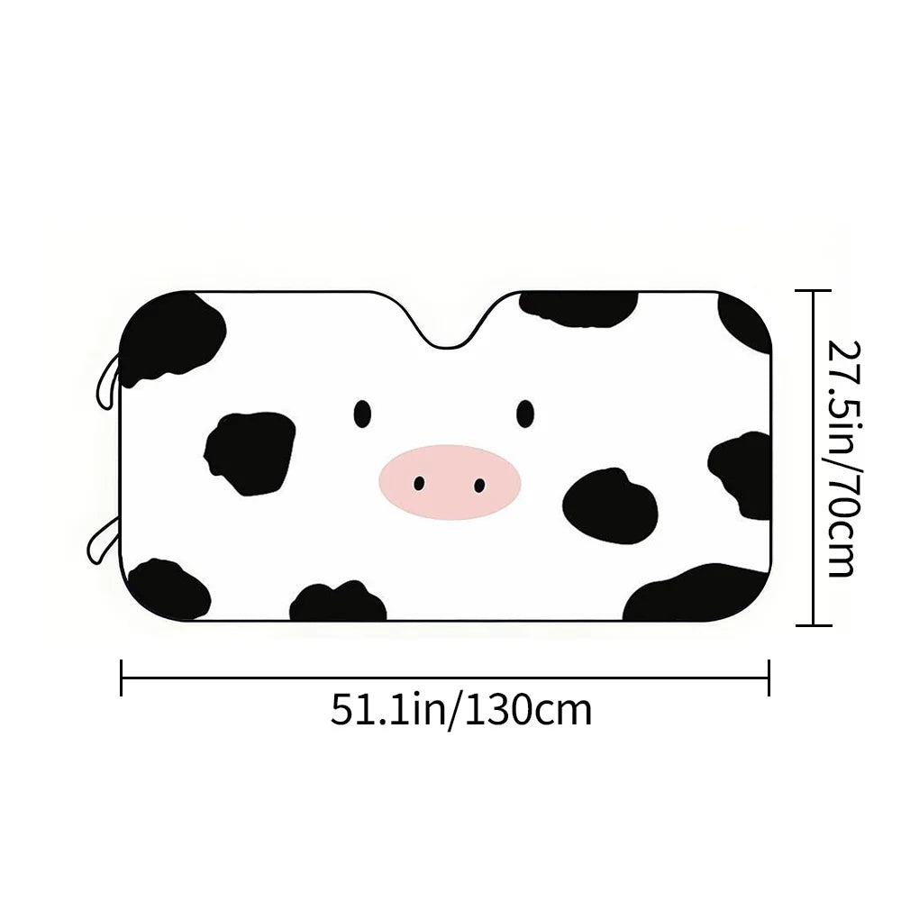 UV Car Sun Visor – Cute Pig Face Design | Universal Fit Car Sun Visor HIP