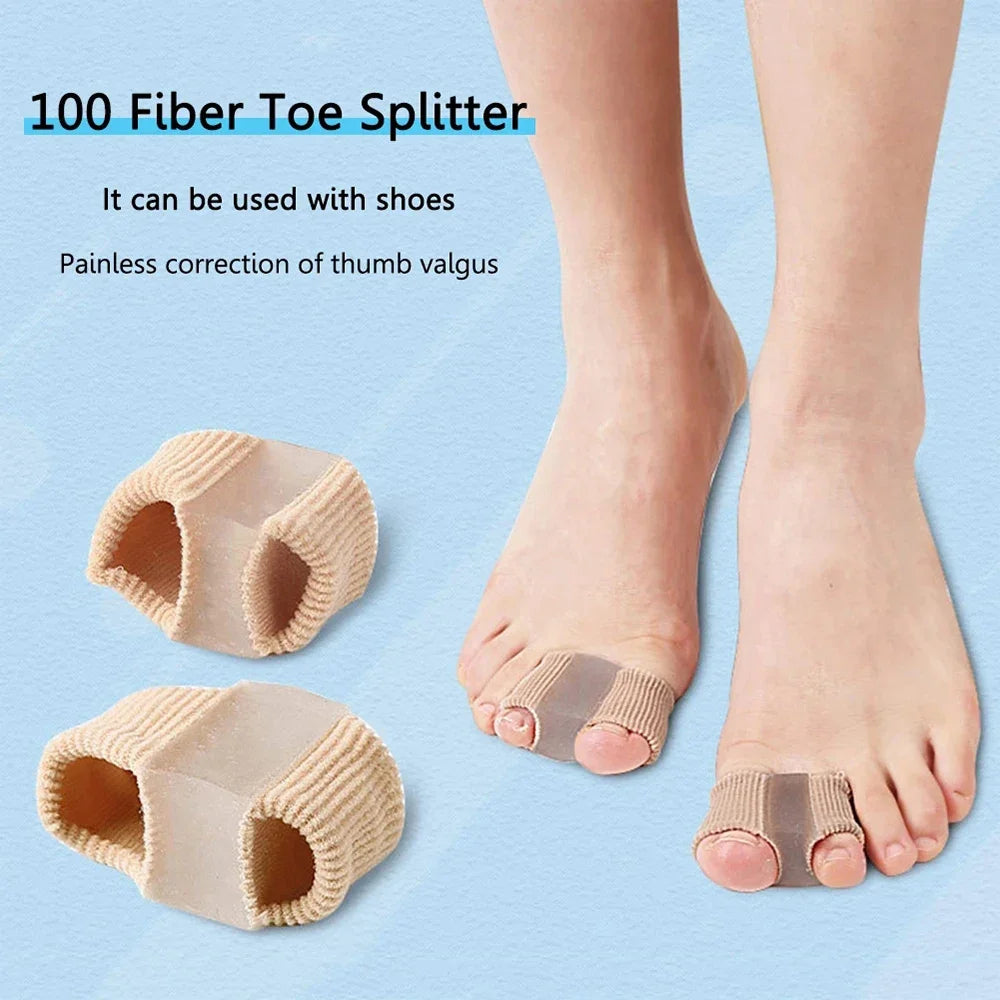 2-Pack Silicone Toe Separator & Bunion Corrector – S & L Toe Separator HIP