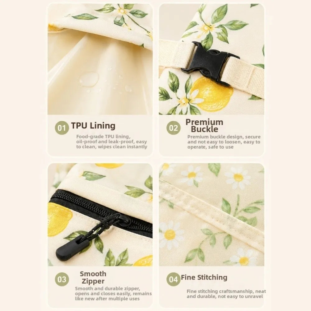 Cotton Beeswax Bread Bag – Lock Closure & Removable Inner Bag Bread Storage Bag HIP