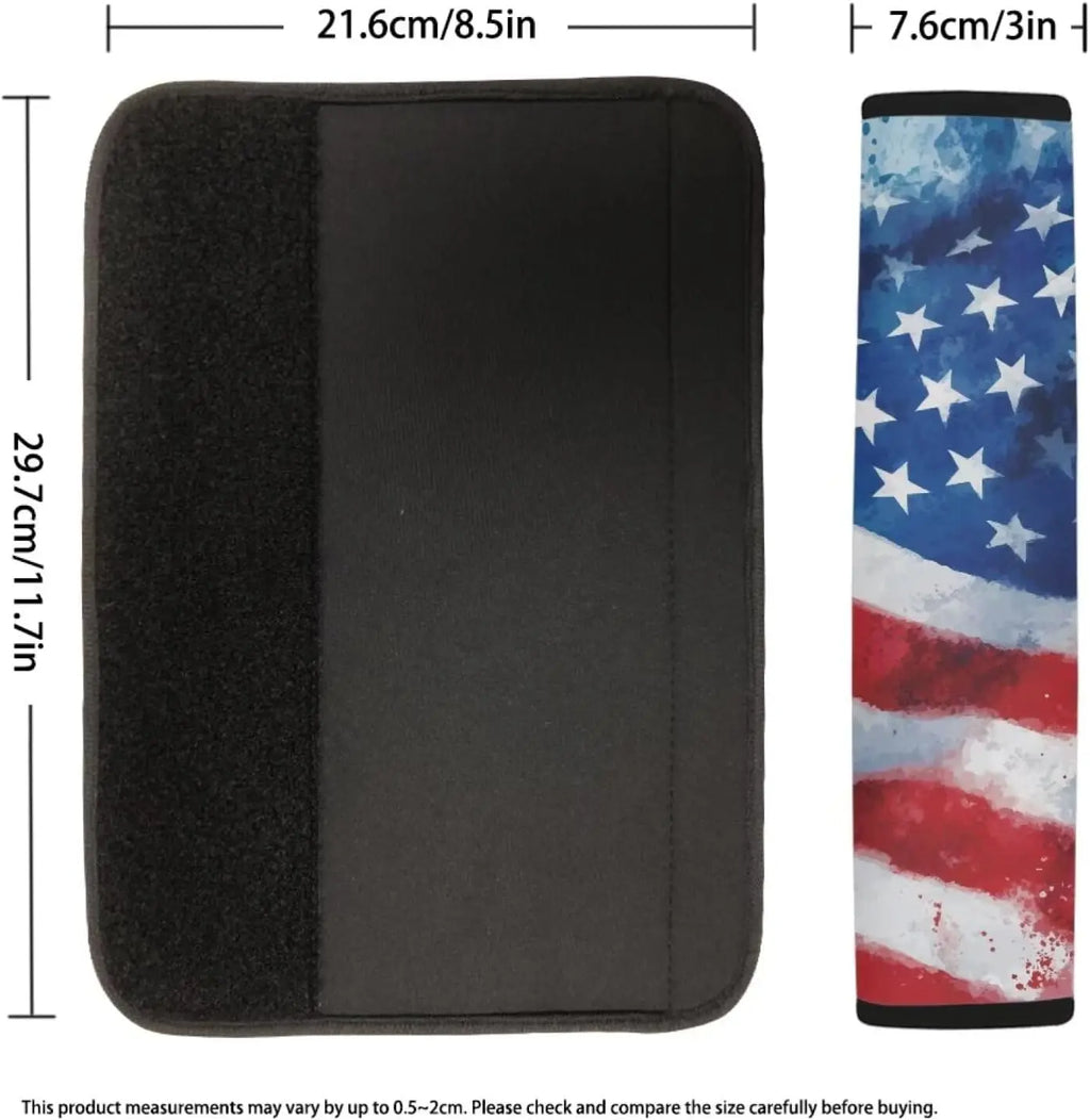 American Flag Seat Belt Shoulder Pad Covers – 2 Pack Seat Belt Cover HIP